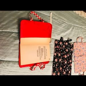 CLOSE OUT— 4 handmade  book carrying cases—